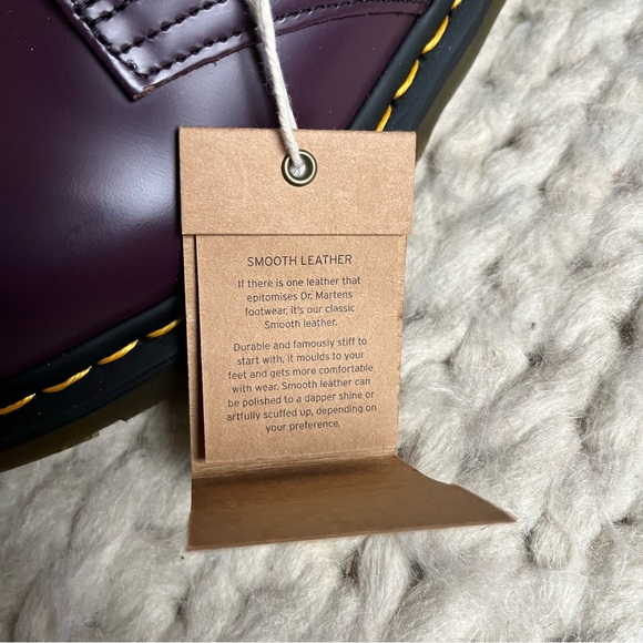 Dr. Air Walk Martens Purple Leather Shoes | 11m / 12.5w - Picture 3 of 8